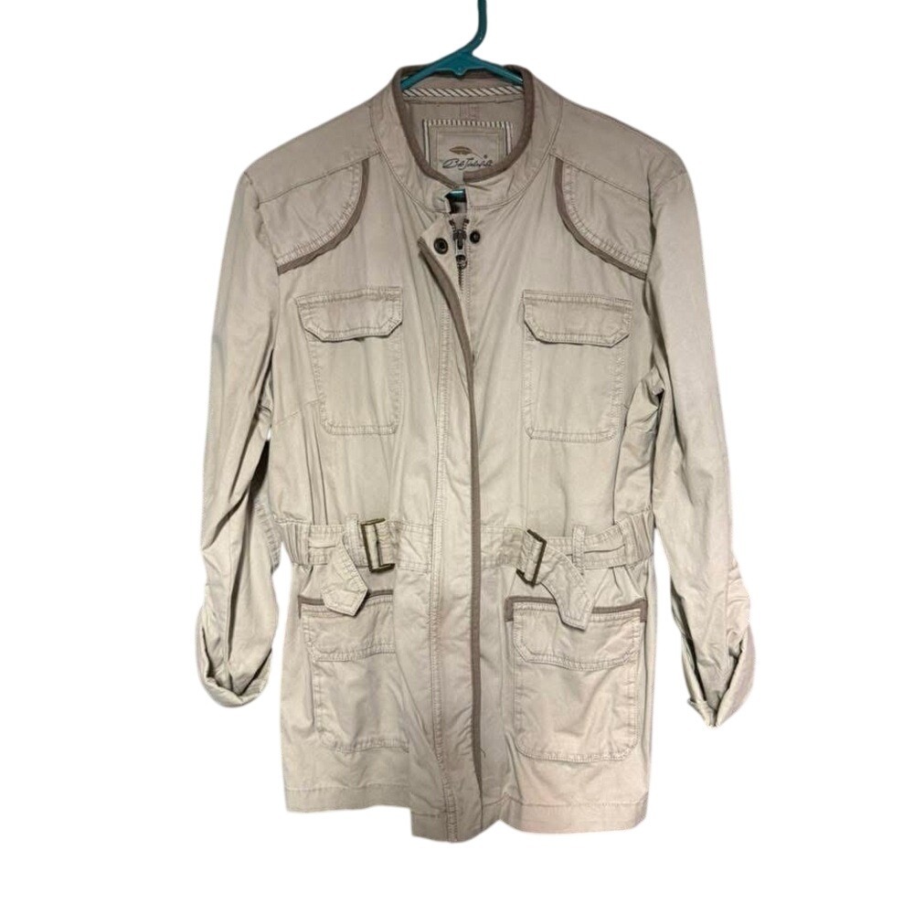 Stylish Tan Utility Jacket for Women